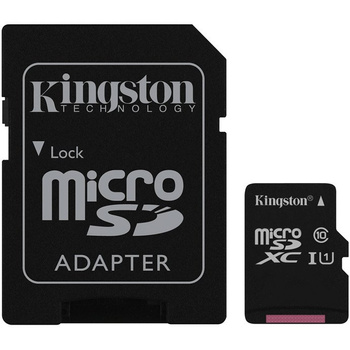 Karta pamięci microSDXC 128GB Class 10 + adapter Kingston