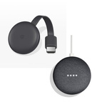 Google Chromecast 3 i Google Home Mini Charcoal (pakiet)/Uszkodzone opakowanie