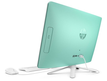 AiO HP 20-C023 Celeron J3060/19.5" FHD/4GB/500GB/DVD/BT/Keyboard+Mouse/Win 10 White/Dreamy Teal