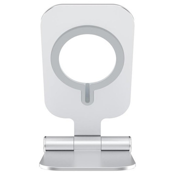 Aluminiowy stojak Nillkin MagLock do iPhone MagSafe (Silver)