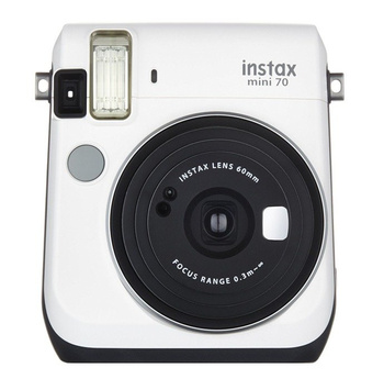 Aparat natychmiastowy Instax Mini 70 biały (white) + wkład Glossy 10 szt.