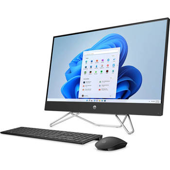 AiO HP 24-cb0179nw Ryzen 5-5500U/24" FHD/8GB/512SSD PCIe/BT/WirelessKeyboard+Mouse/Win 11 Black