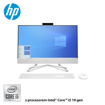AiO HP 24-df0022nw  i5-10400T/24" FHD/8GB/512SSD PCIe/BT/Wireless Keyboard+Mouse/W10 white