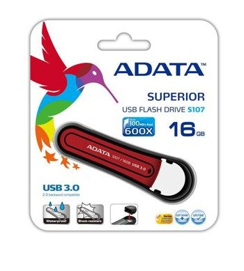 Pendrive Adata 16GB DashDrive Durable S107 USB3.0 czerwony