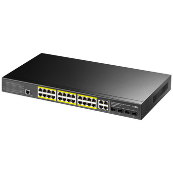 PoE+ Switch Cudy with 4 Gigabit Combo Ports 400W 24-Port Layer 2 Managed Gigabit