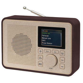 Radio DAB+/FM Denver Greenline DAB-60 dark wood/Uszkodzone opakowanie