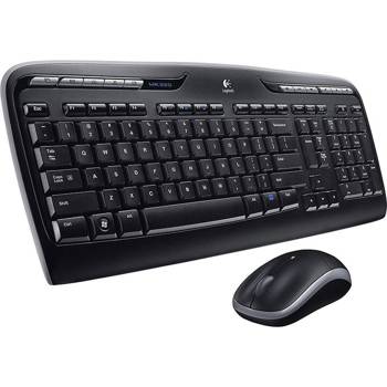 Zestaw bezprzewodowy klawiatura i mysz Logitech MK320 czarny (black)